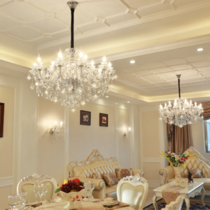 Candlestick Crystal Chandelier