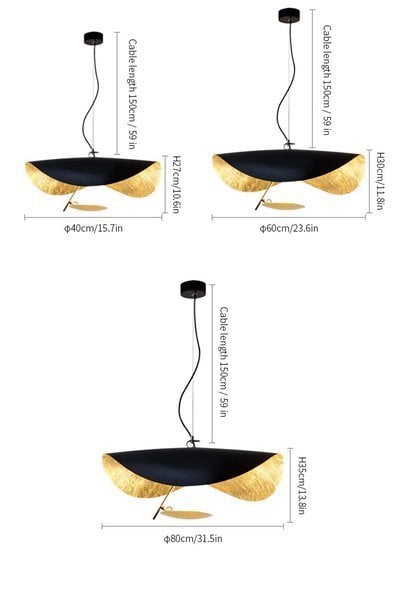 Lederam Manta Pendant / Ceiling light