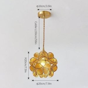 Glass Petal Pendant Lights
