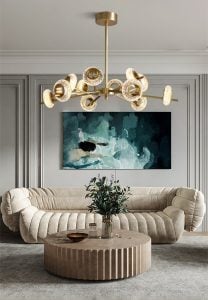 Brass Crystal LED Chandeliers