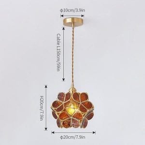 Glass Petal Pendant Lights