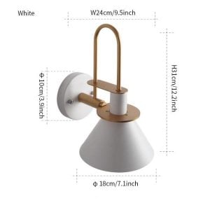 Nordic metal wall sconce
